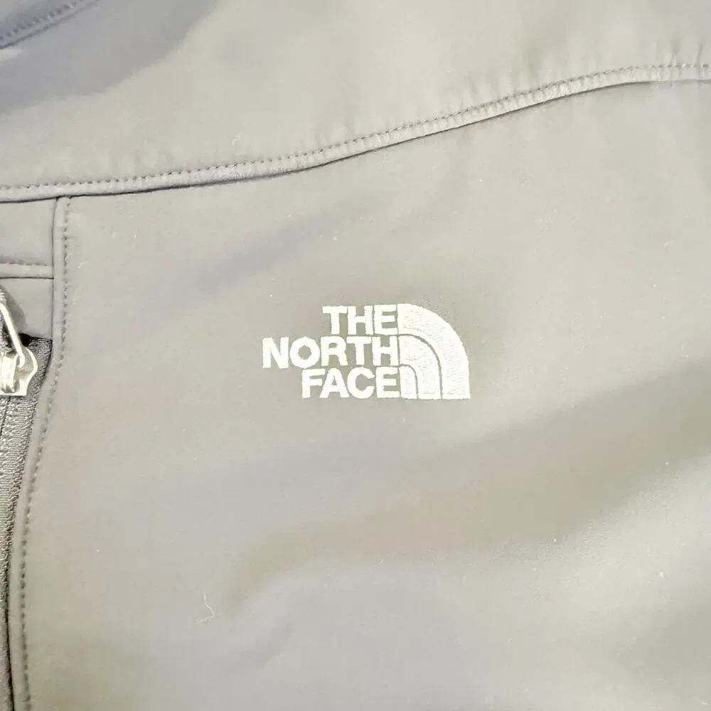 The North Face Apex Bionic Mens XXL Gray Softshell Full Zip Jacket Windproof